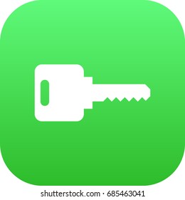 Isolated Key Icon Symbol On Clean Background. Vector Open  Element In Trendy Style.