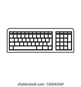 Isolated keyboard device design