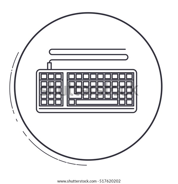 Isolated Keyboard Device Design Stock Vector (Royalty Free) 517620202 ...