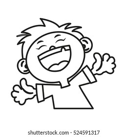 Isolated kid cartoon design