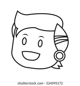 Isolated kid cartoon design