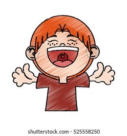 Isolated kid cartoon design
