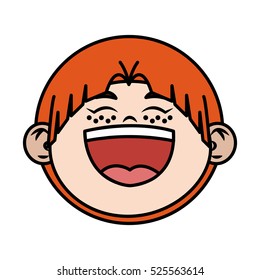 Isolated kid cartoon design