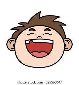 Isolated kid cartoon design