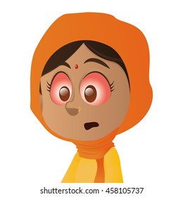 Isolated kid with a virus, Vector illustration