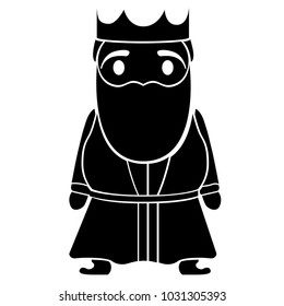 Isolated king cartoon character