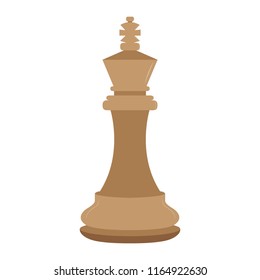 Isolated king chess piece icon