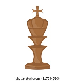Isolated king chess piece icon