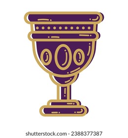 Isolated king cup icon Royalty icon Vector