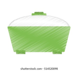 Isolated kitchen bowl design