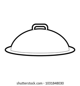 Isolated kitchen plate design