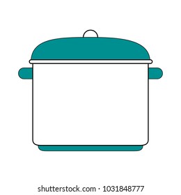 Isolated kitchen pot design