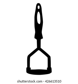 isolated kitchen tool silhouette