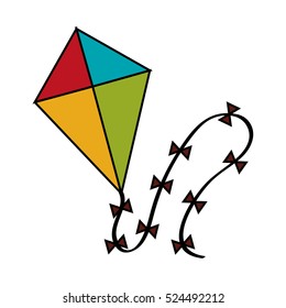 Isolated kite toy design