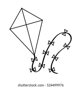 Isolated kite toy design