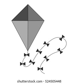Isolated kite toy design