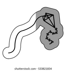 Isolated kite toy design