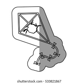 Isolated kite toy design