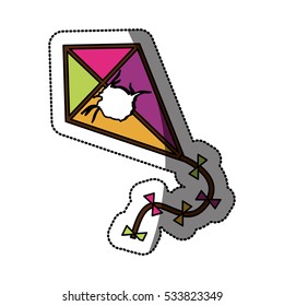 Isolated kite toy design