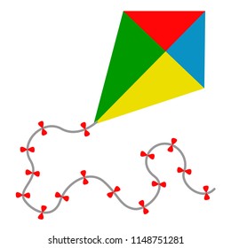 Isolated kite toy icon