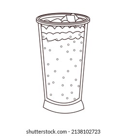 Isolated kiwi juice drawing of food healthy nutrition vector illustration