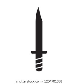 Isolated knife silhouette icon. Vector illustration design
