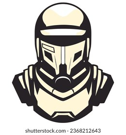 Armor de caballero aislado sobre fondo blanco, ilustración vectorial