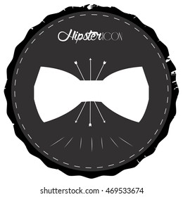 Isolated label with a hipster icon, Vector illustration