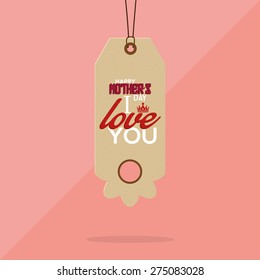 Isolated label for mother's day. Vector illustration