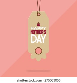 Isolated label for mother's day. Vector illustration
