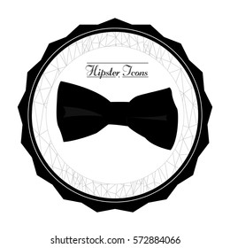 Isolated label with a necktie and text, Hipster Vector illustration