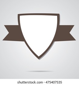 Isolated label on grey background, Vector illustration