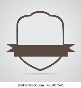Isolated label on grey background, Vector illustration