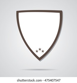 Isolated label on grey background, Vector illustration
