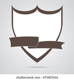 Isolated label on grey background, Vector illustration