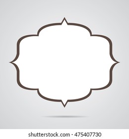 Isolated label on grey background, Vector illustration