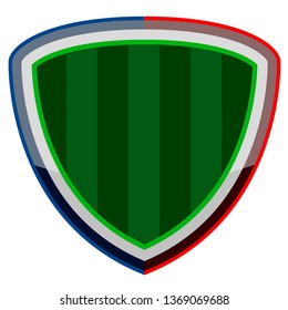 Isolated label with a soccer field. Vector illustration design