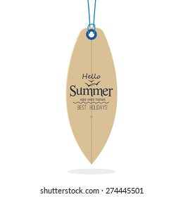 Isolated label for summer holidays. Vector illustration