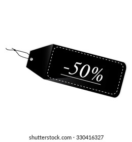 Isolated label with text for black friday sales