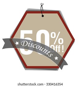 Isolated label with text for black friday sales