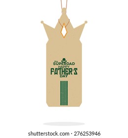 Isolated label with text for father's day. Vector illustration