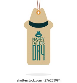 Isolated label with text for father's day. Vector illustration