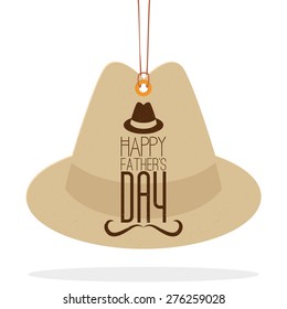 Isolated label with text for father's day. Vector illustration