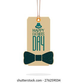 Isolated label with text for father's day. Vector illustration