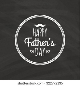 Isolated label with text for father's day