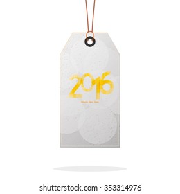 Isolated label with text on a white background for new year celebrations