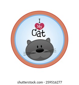 an isolated label with text and a pretty animal