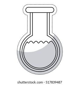 Isolated laboratory flask design