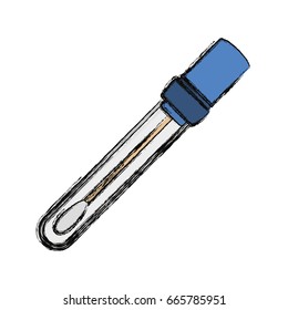 isolated laboratory test bottle
