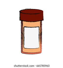 isolated laboratory test bottle